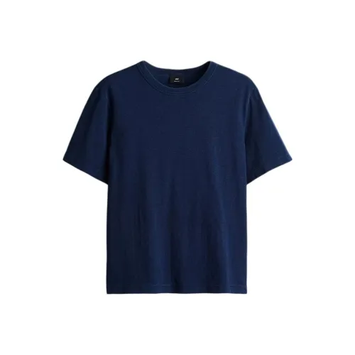 H&M Морской Синий Мужская T-Рубашка