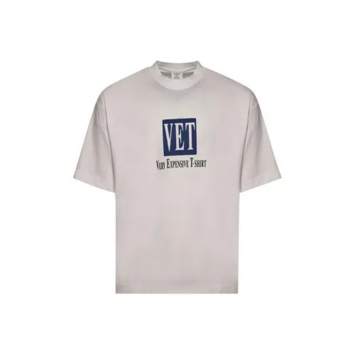 Vetements Белая Мужская T-Рубашка