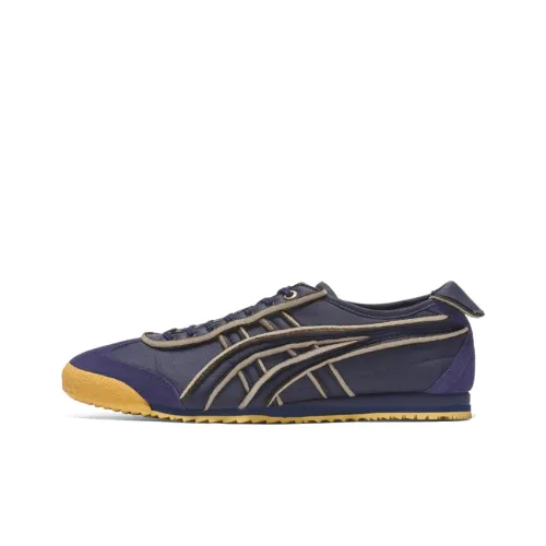 Onitsuka Tiger MEXICO 66 Slip Устойчивый к истиранию Низкий Топ Casual Унисекс Синий