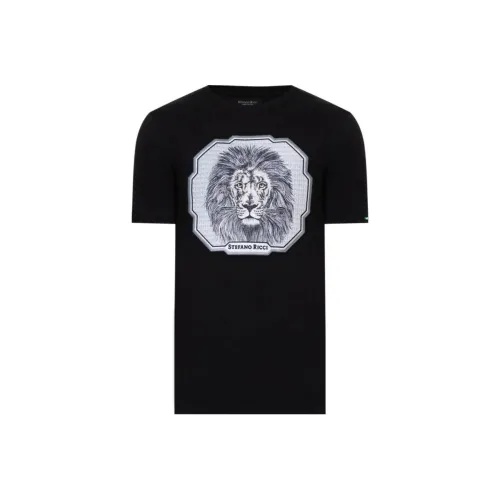 STEFANO RICCI Рубашка Мужская Черная