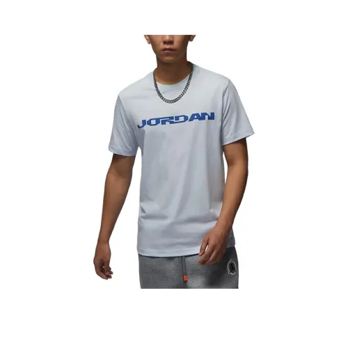 Jordan MVP T-Shirt Мужская Футбольная Серый Игровой Королевский Синий