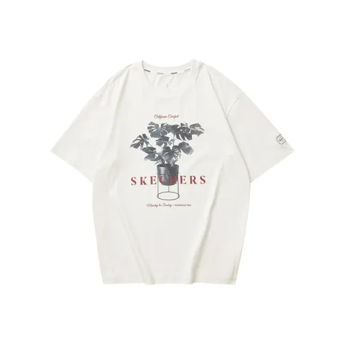 Skechers Diamond Series T-Shirt Унисекс Бежевый Кремовый Белый