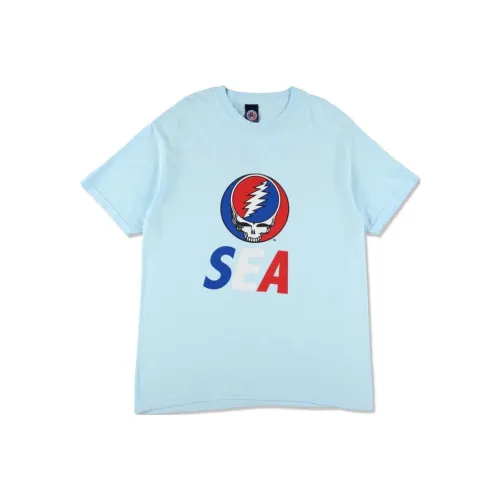 WIND AND SEA SS25 GRATEFUL DEAD X WDS Футболка Унисекс Синий