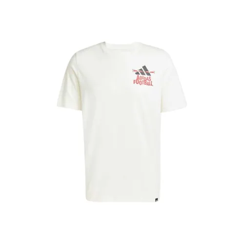 Adidas Football Graphic Tee T-Shirt Мужская рубашка цвет экрю