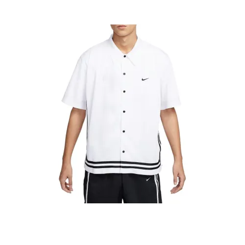 Nike Белый/Черный Мужские T-рубашки