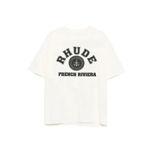 RHUDE Белая Мужская T-Рубашка