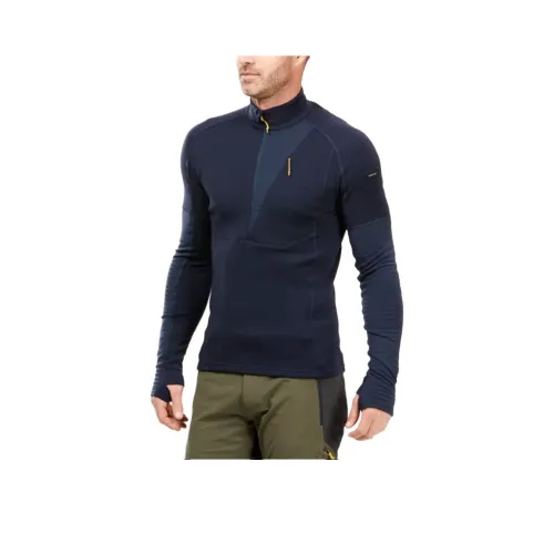 DECATHLON FORCLAZ MT900 T Рубашка Мужская Синяя Черная