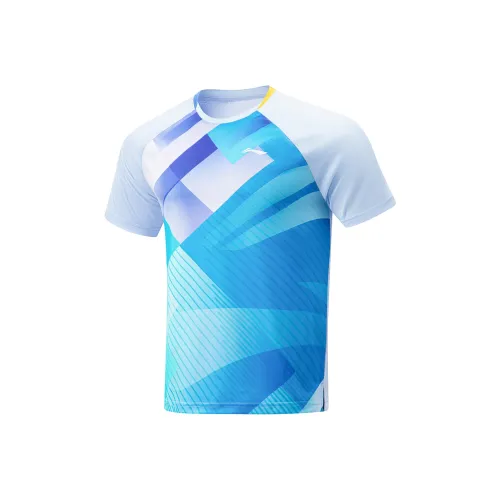 LINING Table Tennis Series T Рубашка Унисекс Glacier Blue