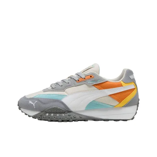 PUMA Blktop Rider Low Топ Casual Мужской Белый Серый