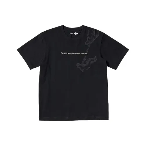 UNIQLO The Легенда OF Zelda Co Branded Черная Унисекс Футболка