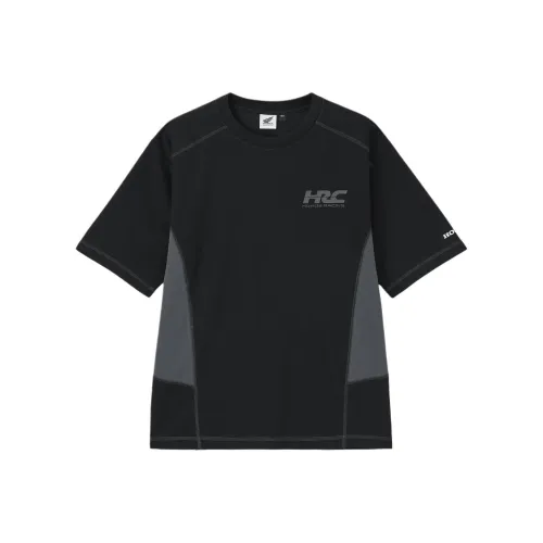 GU HONDA Collaboration Черные Мужские T-Рубашки