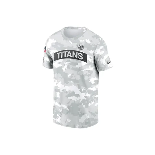 nike Dri FitNFL Tennessee Titans Salute To Service Edge Свод T Рубашка Мужская Белая