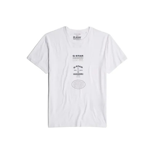 STAR Натуральная Белая Мужская T-Рубашка