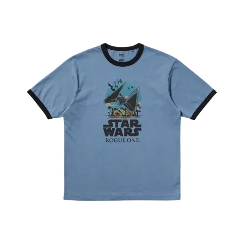 UNIQLO X XINGQIUDAZHAN LIANMINGKUAN SS25 Рубашка Унисекс Небесно-голубой