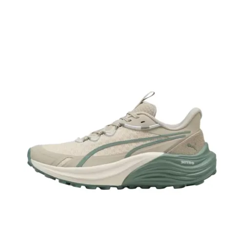 PUMA Electrify Nitro 4 Slip-Resistant Abrasion-Resistant Low-Top Trail Running Shoes Women's Gray PUMA Electrify Nitro 4 Противоскользящие Аbrasion-Resistant Низкие Кроссовки для Беговых Трасс Женские Серые