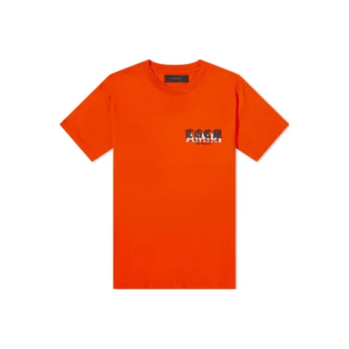 AMIRI T Рубашка Мужская Оранжевая Желтая