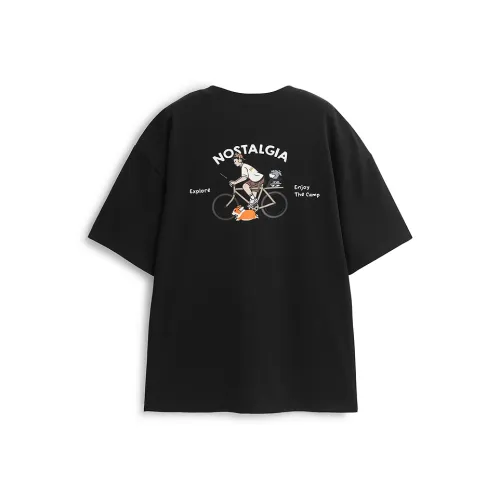 PEACEBIRD MEN x Лето T-Рубашка Мужская Черная Партия 1