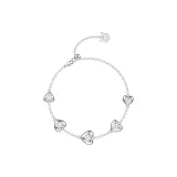 Браслет "Сердце" из серебра, 5 шт