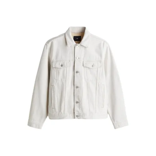 H M Denim Jacket Men's Light Beige