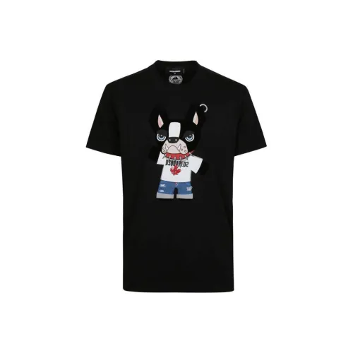 DSQUARED 2 Черные Мужские T-Рубашки