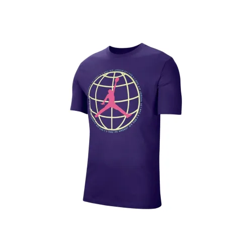 Jordan Apparel Фиолетовый Мужской T-Рубашки