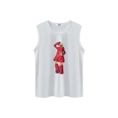 ONE PIECE Students Sleeveless Tank Top Men's Solid Color Basic