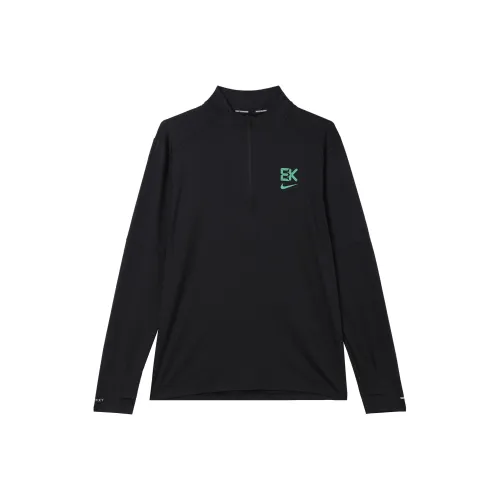 Nike Элемент Бег Т-Рубашка Мужская Черная