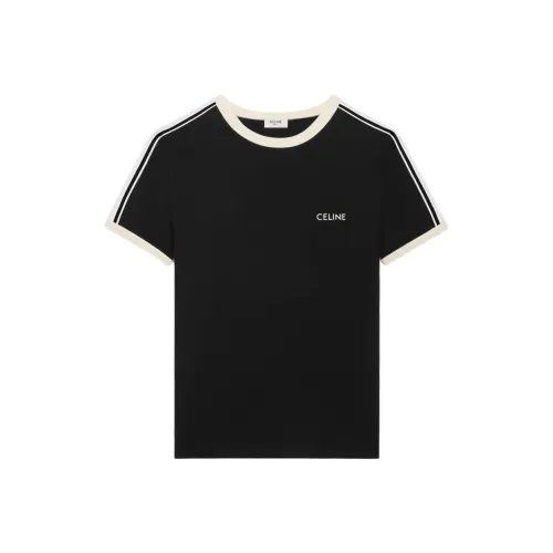 CELINE SS25 T Рубашка Мужская Черная