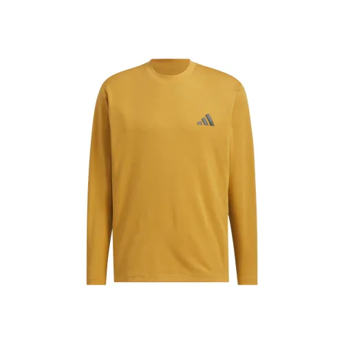 Adidas M TH LS T Рубашка Мужская Пшенично-Коричневая