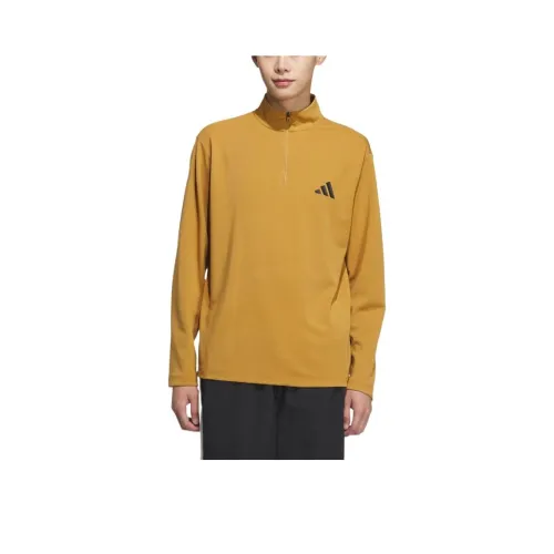 Adidas T-Shirt Мужской Пшенично-коричневый Черный