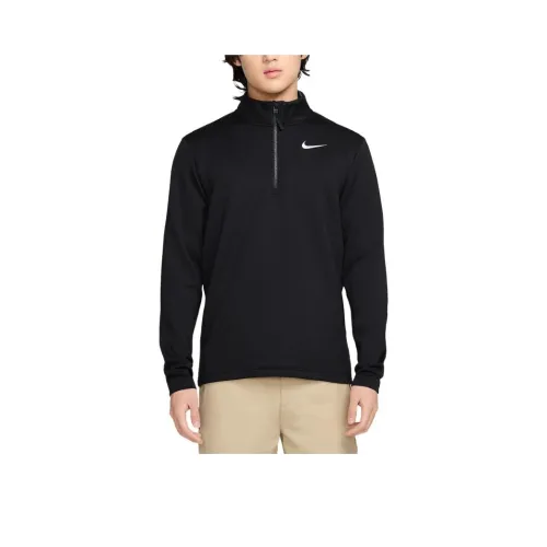 nike VictoryDri Форма Therma Fle T Рубашка Мужская Черный Черный Белый