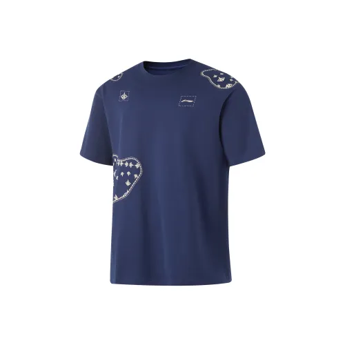 LINING T Рубашка Мужская Темно-синий Bowl