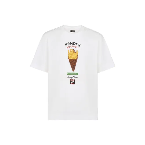 Fendi Белая Мужская T-рубашка
