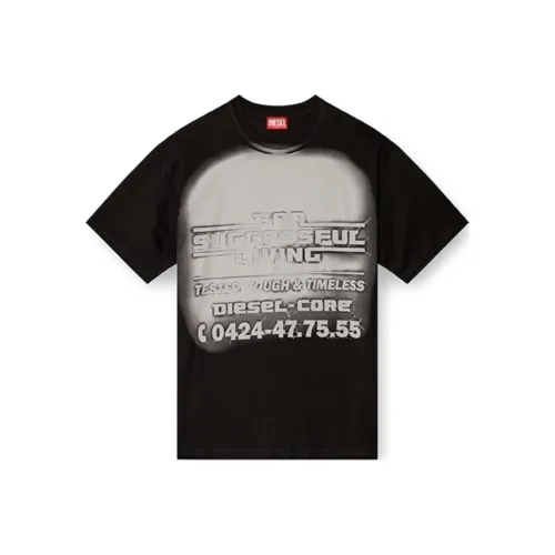 DIESEL Мужские черные T-рубашки