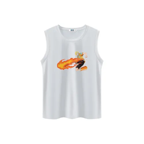 ONE PIECE Students Sleeveless Tank Top Men's Solid Color Basic