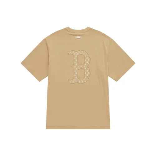 MLB Boston Red Sox Basic Collection SS25 T-Shirt Унисекс Light Beige Yellow