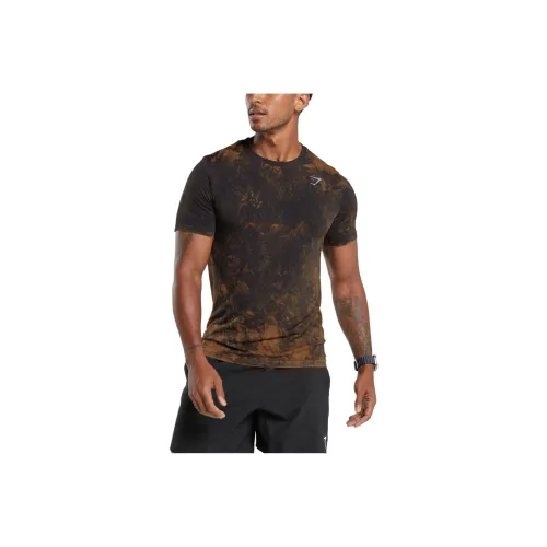 GYMSHARK WASHED SEAMLESS T-Shirt T-Shirt Men's Black