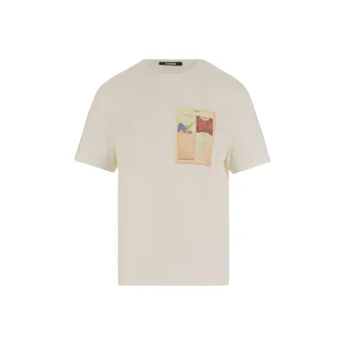 Jacquemus Бежевые Мужские T-рубашки