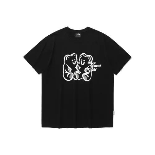NICE GHOST CLUB Черные Мужские T-Рубашки
