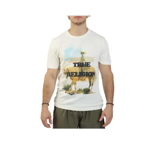 TRUE RELIGION T Рубашка Мужская Белая