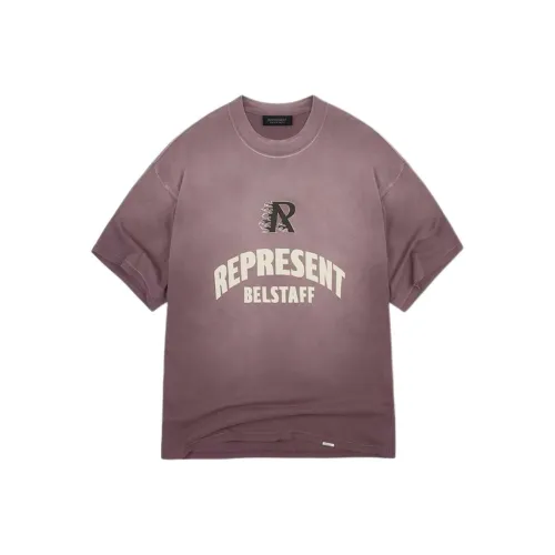 REPRESENT Belstaff Collaboration Розовый Фиолетовый Мужская T-Рубашка