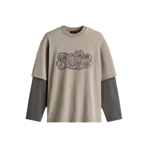 H&M Бежевые Мужские T-рубашки