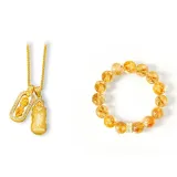 Опулярный Желтый Кристальный Браслет с Бусинами, Наборы Одежды