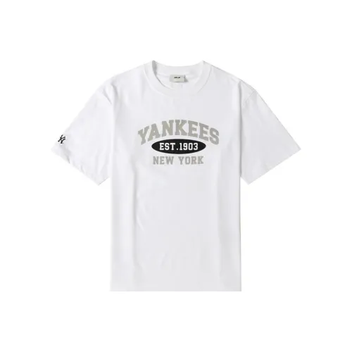 MLB Base Logo T-Shirt Унисекс Ecru New York Yankees