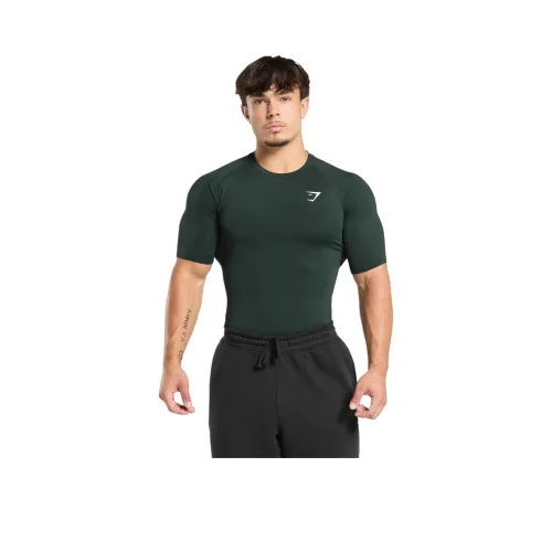 GYMSHARK Элемент BASELAYER T Рубашка Мужская Victory Green