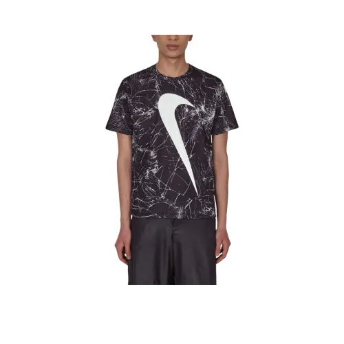 CDG Collaboration Черные Мужские T-Рубашки