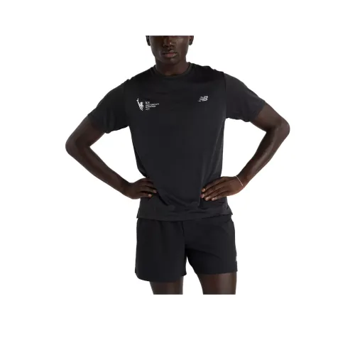 New Balance NYC Marathon AthleticsTCS Ледяной T Рубашка Мужская Черная
