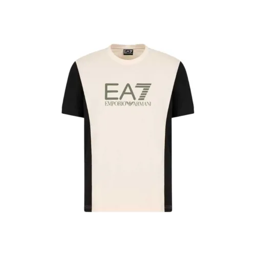 EMPORIO ARMANI EA7 FW24 T Рубашка Мужская Экрю