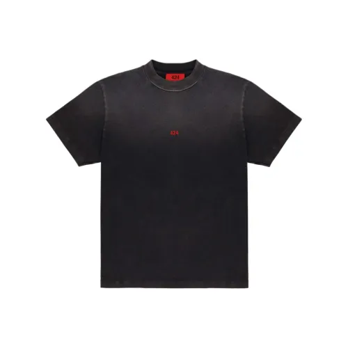 424 Черные Мужские T-Рубашки