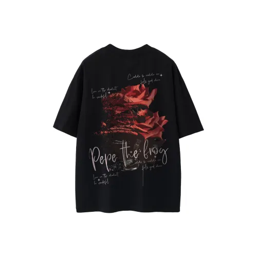 Pepe the Frog Короткий рукав T-рубашки Унисекс